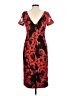 JS Collections 100% Polyester Paisley Red Cocktail Dress Size 6 - photo 2