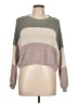 Debut 100% Polyester Color Block Tan Pullover Sweater Size L - photo 1