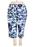 Roaman's Tie-dye Blue Casual Pants Size 30 (3X) - photo 1