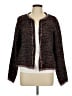 Elle Tweed Burgundy Cardigan Size L - photo 1