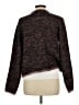 Elle Tweed Burgundy Cardigan Size L - photo 2