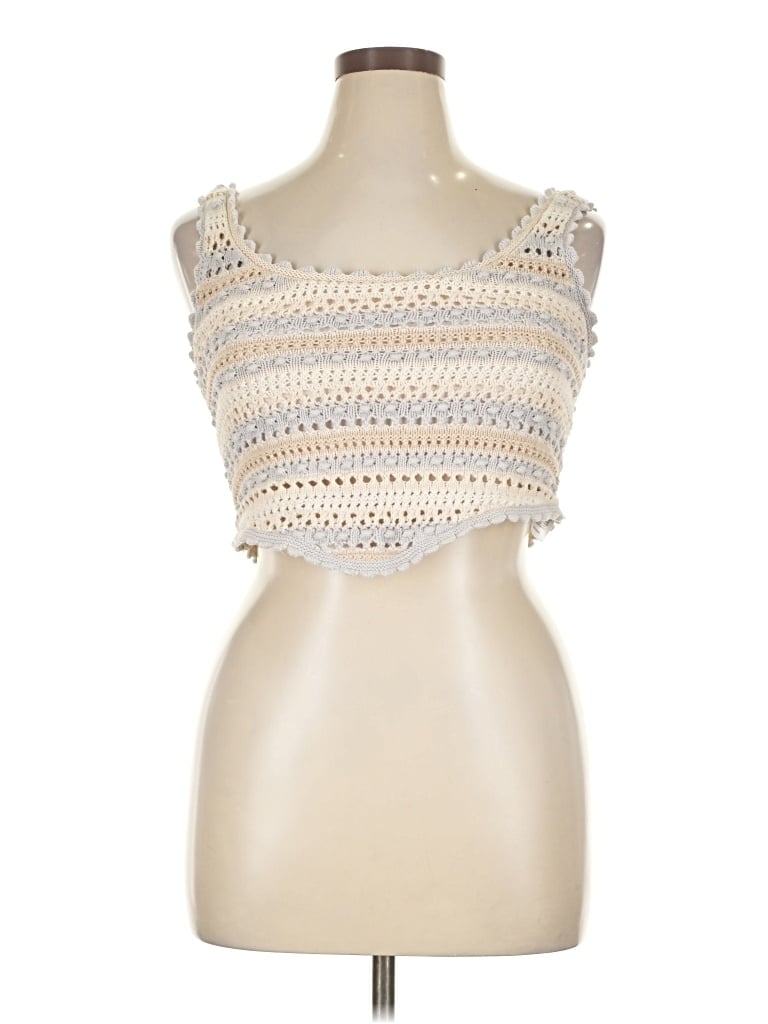 Pre-owned Jessica Simpson Cardigan Sweater In White