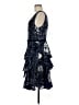MARCHESA notte 100% Polyester Paisley Blue Cocktail Dress Size 8 - photo 5