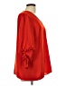 CAbi 100% Polyester Red 3/4 Sleeve Blouse Size L - photo 4