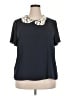 Shein 100% Polyester Blue Short Sleeve Blouse Size 2X - photo 1