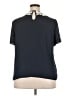 Shein 100% Polyester Blue Short Sleeve Blouse Size 2X - photo 2