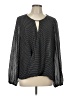 Max Studio 100% Polyester Black Long Sleeve Blouse Size L - photo 1