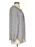 Ann Taylor 100% Polyester Gray Blue Long Sleeve Blouse Size XS - photo 4