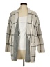 Ann Taylor LOFT Plaid Gray Coat Size L - photo 1