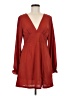Shein 100% Polyester Solid Red Casual Dress Size 6 - photo 1