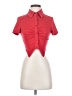 Shein Red Short Sleeve Blouse Size 4 - photo 1