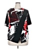 Unbranded Graphic Black Short Sleeve Blouse Size XXXL - photo 1