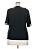 Unbranded Graphic Black Short Sleeve Blouse Size XXXL - photo 2