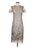 JS Collections 100% Polyester Silver Cocktail Dress Size 2 - photo 1