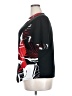 Unbranded Graphic Black Short Sleeve Blouse Size XXXL - photo 5