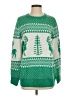 Unbranded 100% Acrylic Print Green Pullover Sweater Size S - photo 1
