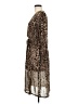 Boohoo 100% Polyester Animal Print Brown Cocktail Dress Size 6 - photo 5