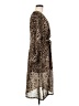 Boohoo 100% Polyester Animal Print Brown Cocktail Dress Size 6 - photo 4