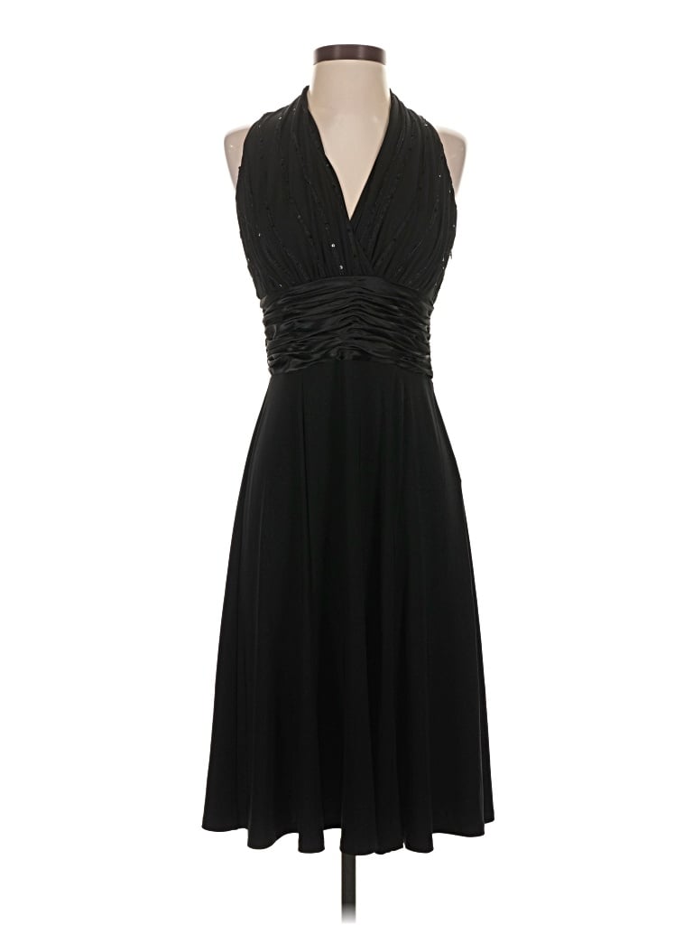 Pre-owned Evan Picone Cocktail Dress In Black