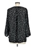 NYDJ 100% Recycled Polyester Polka Dots Black 3/4 Sleeve Blouse Size M - photo 2