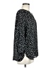NYDJ 100% Recycled Polyester Polka Dots Black 3/4 Sleeve Blouse Size M - photo 4