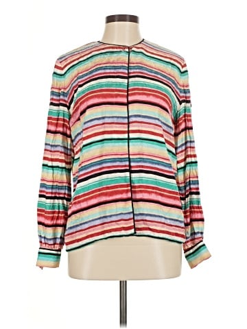 Maggy London Long Sleeve Silk Top (view 1)