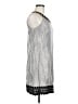 Nine West Metallic Silver Cocktail Dress Size 8 - photo 4