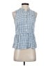 Gap 100% Rayon Blue Sleeveless Blouse Size XS - photo 1