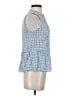 Gap 100% Rayon Blue Sleeveless Blouse Size XS - photo 4