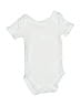 Assorted Brands 100% Cotton Solid White Short Sleeve Onesie Size 3-6 mo - photo 1