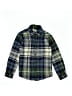 Net Kids 100% Cotton Plaid Green Long Sleeve Button-Down Shirt Size 8 - photo 1