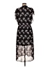 1.State 100% Polyester Paisley Black Casual Dress Size M - photo 2