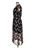 1.State 100% Polyester Paisley Black Casual Dress Size M - photo 5