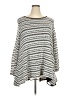 Ava James Gray Black Long Sleeve Top Size 3X - photo 1