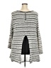 Ava James Gray Black Long Sleeve Top Size 3X - photo 2
