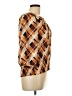 Essentials by Milano 100% Polyester Argyle Orange 3/4 Sleeve Blouse Size L - photo 4