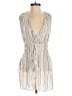 BCBGeneration 100% Rayon Stripes Ivory Romper Size XXS - photo 1