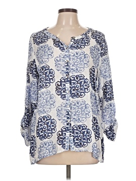 Jm Collection 3/4 Sleeve Blouse