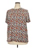 LUXE Blue Short Sleeve Blouse Size XXL - photo 1