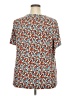 LUXE Blue Short Sleeve Blouse Size XXL - photo 2