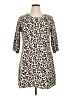Walmart 100% Polyester Animal Print Brown Casual Dress Size XL - photo 1