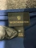 Worthington 100% Polyester Blue Long Sleeve Blouse Size M - photo 7