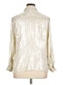 Notations 100% Polyester Metallic Silver 3/4 Sleeve Blouse Size XL - photo 2