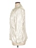 Notations 100% Polyester Metallic Silver 3/4 Sleeve Blouse Size XL - photo 5