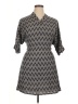 And Chevron-herringbone Gray Casual Dress Size 14 - photo 1