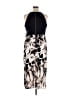 DKNY 100% Polyester Graphic Black Casual Dress Size 16 - photo 2