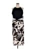 DKNY 100% Polyester Graphic Black Casual Dress Size 16 - photo 1
