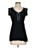 Assorted Brands 100% Rayon Black Short Sleeve Henley Size XXS - photo 1