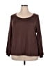 Coco + Carmen Brown Long Sleeve Top Size XXL - photo 1