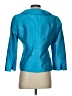 Nina Mclemore 100% Silk Teal Silk Blazer Size 2 - photo 2